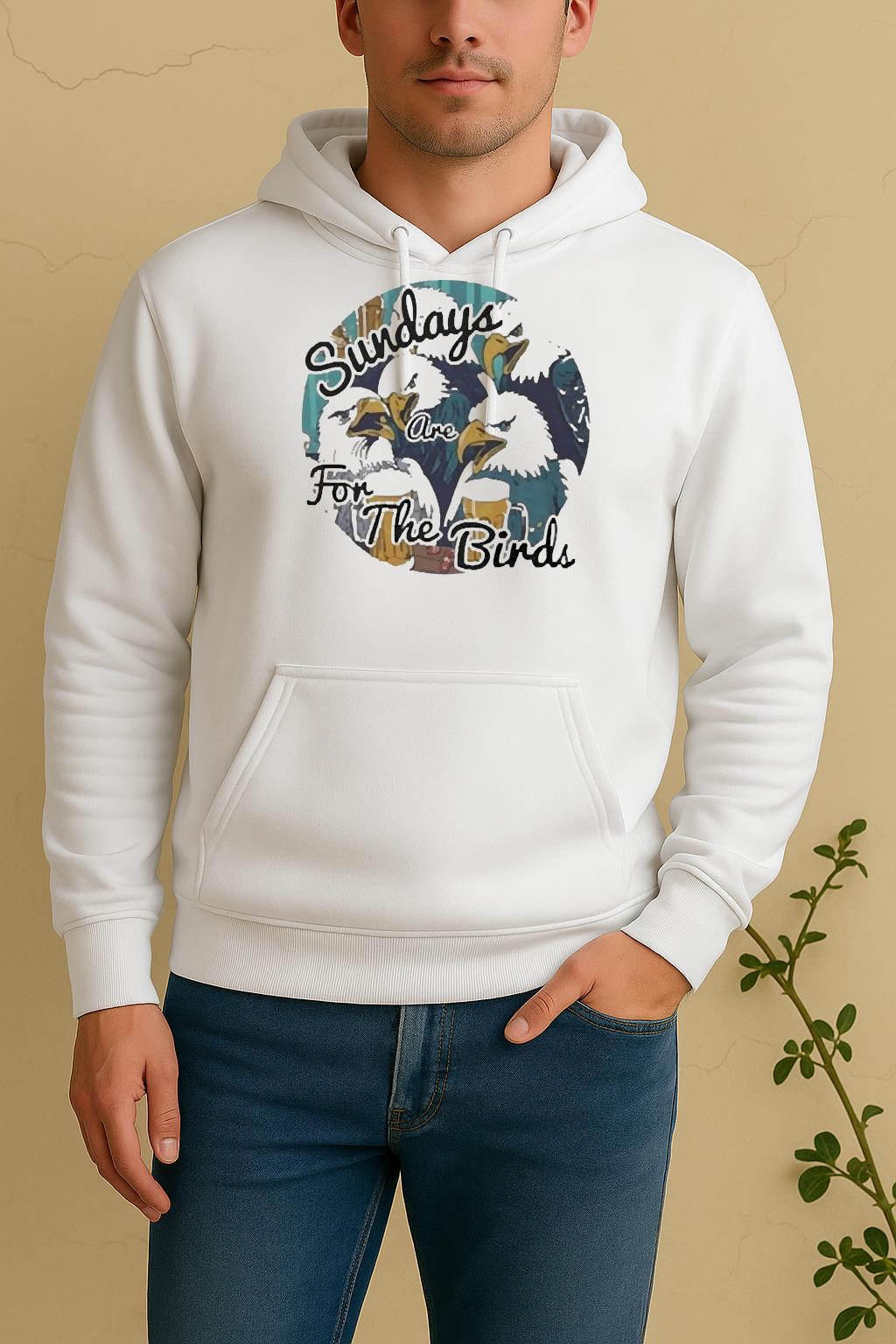 Officials Sundays Are For The Birds Eagles Mascot Unisex Hoodie