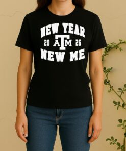 Officials Texas Am Aggies New Year New Me 2026 Logo Women Shirt
