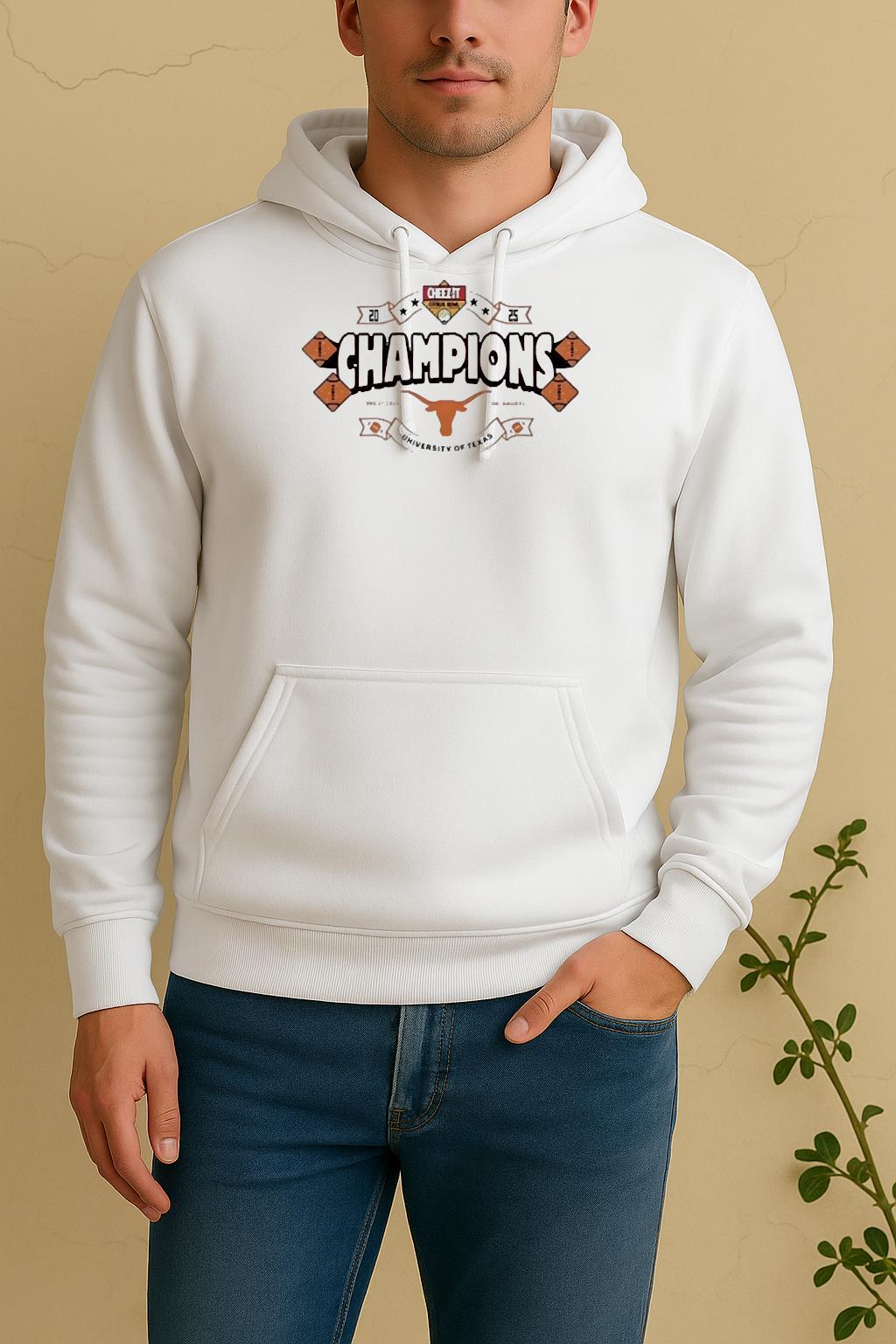 Officials Texas Longhorns 2025 Cheez It Citrus Bowl Champions Orlando Unisex Hoodie