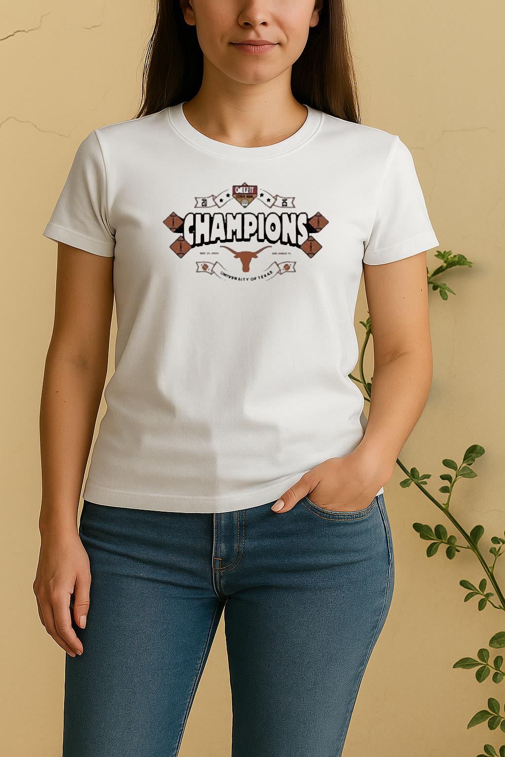 Officials Texas Longhorns Cheez It Citrus Bowl Champions 2025 Orlando Fl Women Shirt