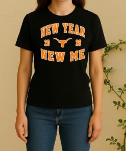 Officials Texas Longhorns New Year New Me 2026 Logo Women Shirt