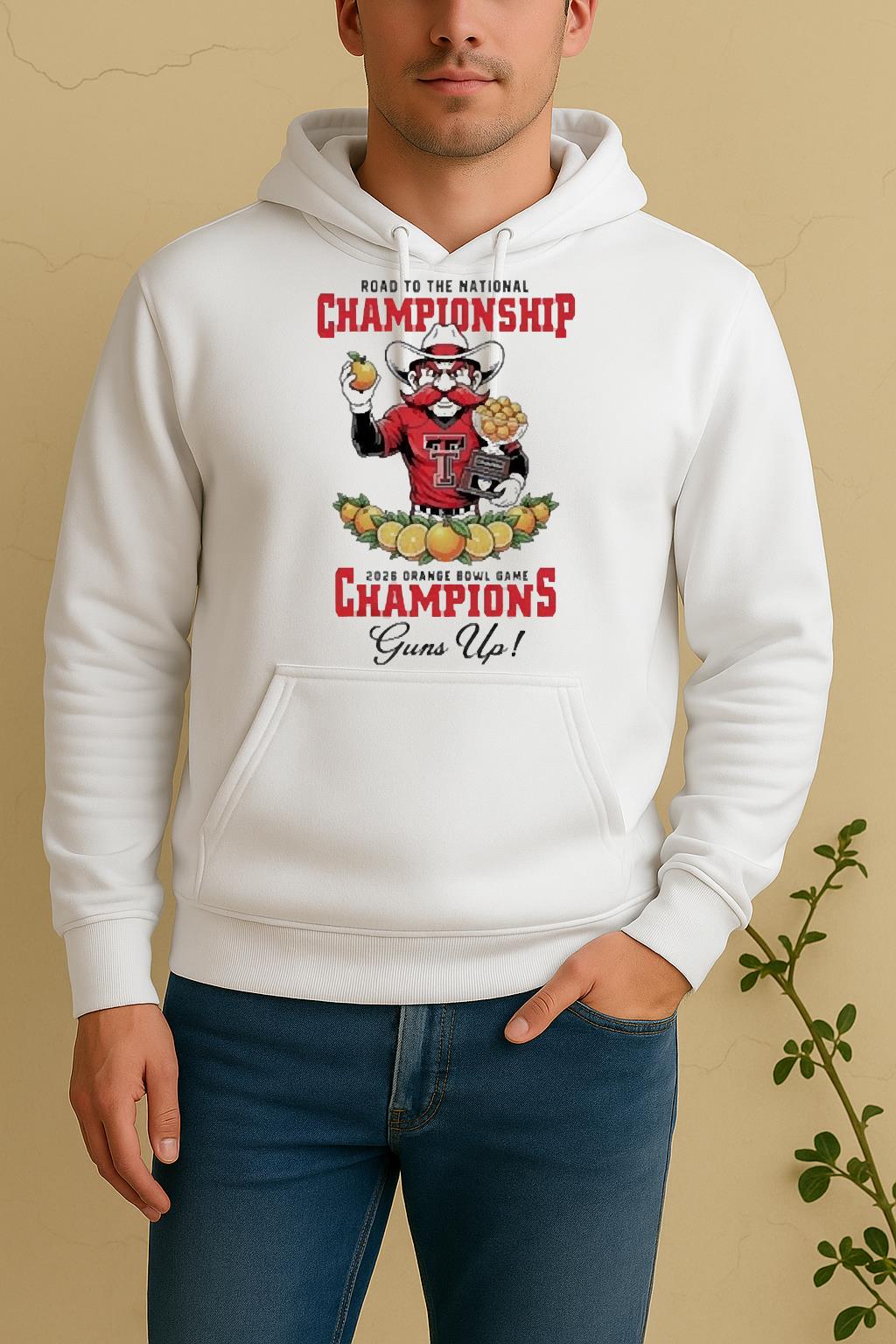 Officials Texas Tech Red Raiders 2026 Road To The Orange Bowl Game Champions Unisex Hoodie