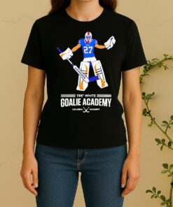 Officials Tre White Goalie Academy Zero Goals Allowed Zero Games Women Shirt