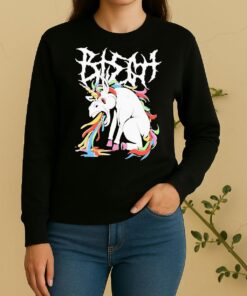 Officials Unicorn Vomited Metalheads Death Metal Sweater
