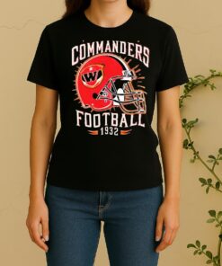 Officials Washington Commanders Football Helmet 1932 Women Shirt