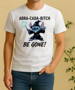 Officials Wizard Stitch Abra Cada Bitch Be Gone Shirt