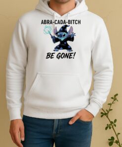 Officials Wizard Stitch Abra Cada Bitch Be Gone Unisex Hoodie