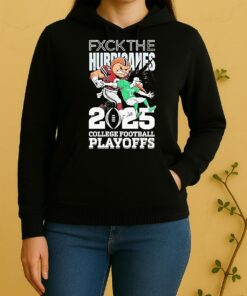 Ohio State Buckeyes Fuck The Hurricanes 2025 Cfp Mascot Unisex Hoodie