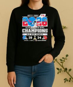 Ole Miss Rebels Beat Georgia Bulldogs Hotty Toddy Cfp 2026 Allstate Sugar Bowl Champions Sweater