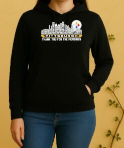 Pittsburgh Steelers Players Names Skyline Thank You For The Memories Unisex Hoodie