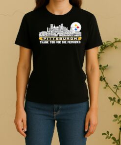 Pittsburgh Steelers Players Names Skyline Thank You For The Memories Women Shirt