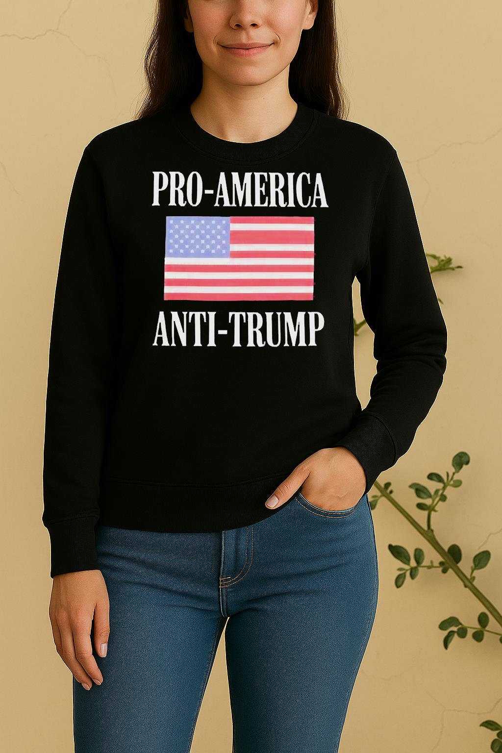 Pro America Anti Trump Sweater