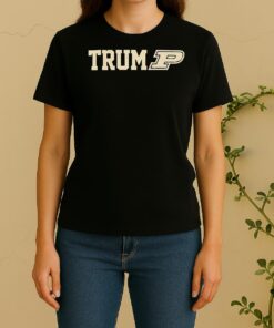 Purdue Boilermakers Football X Trump Logo Women Shirt