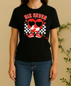 Six Seven Heart 6 7 Valentines Day Women Shirt