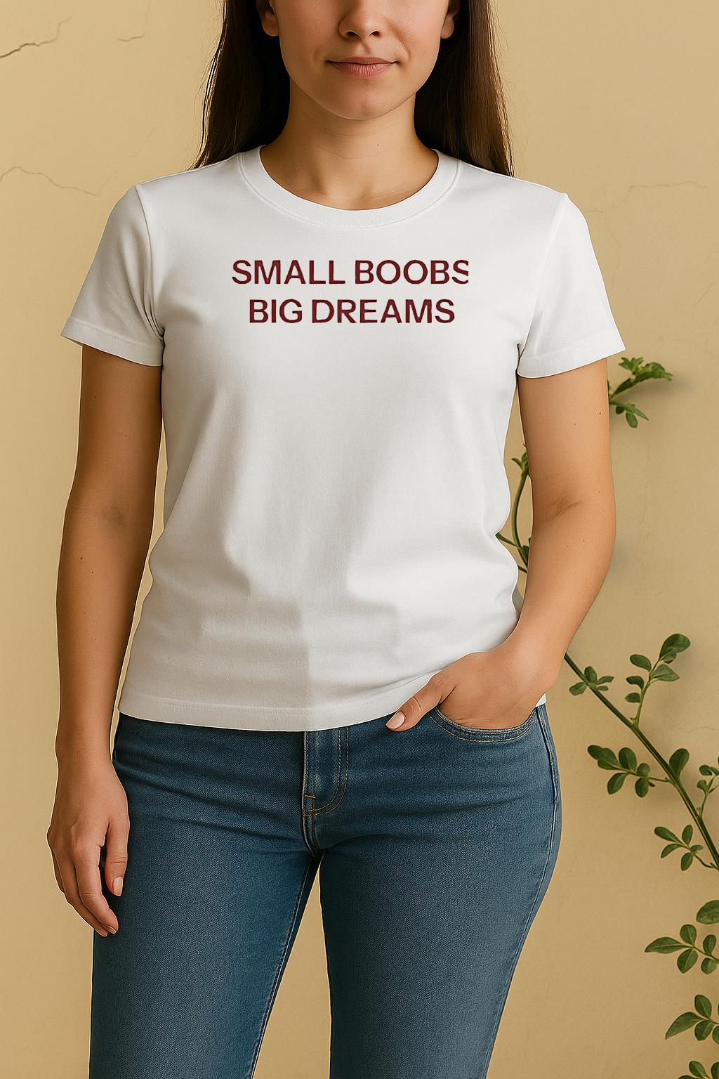 Small Boobs Big Dreams Women Shirt