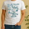 Snoopy Peanuts All My Dawgs Hate Ice Shirt