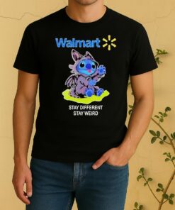 Stitch Cosplay Toothless X Walmart Stay Different Stay Weird Shirt