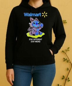 Stitch Cosplay Toothless X Walmart Stay Different Stay Weird Unisex Hoodie