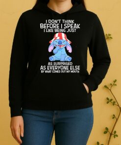 Stitch I Dont Think Before I Speak I Like Being Just As Surprised As Everyone Else By What Comes Unisex Hoodie