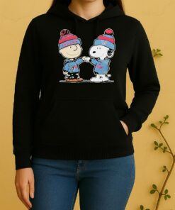 Texans Houston Outfit With Charlie Brown And Snoopy Of Peanuts Unisex Hoodie