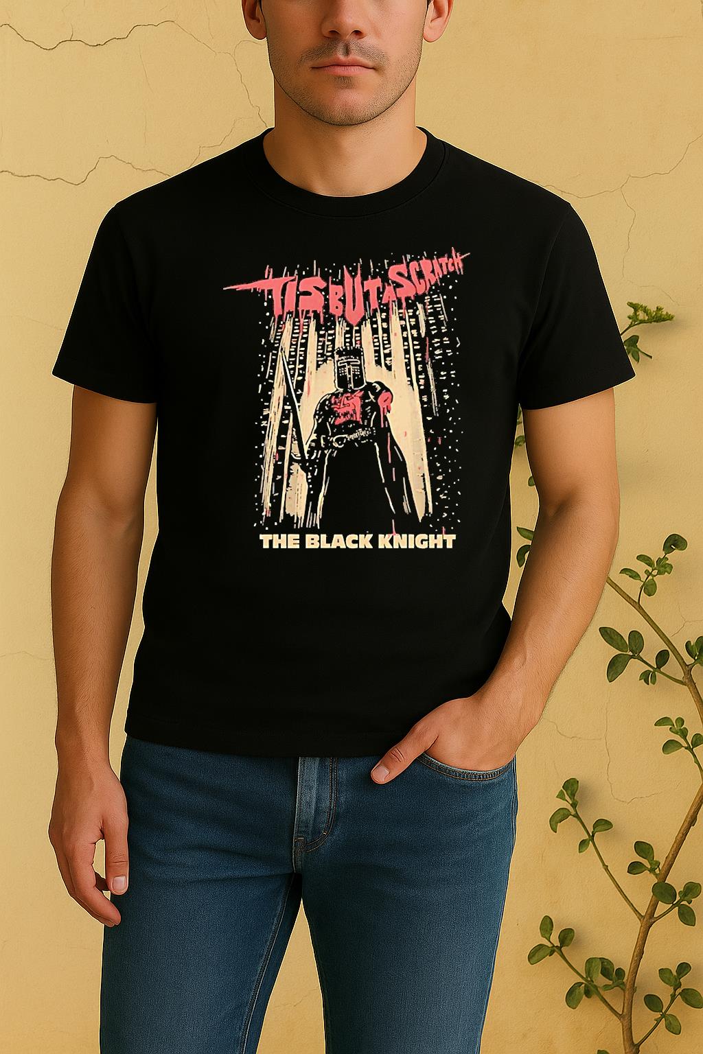 The Black Knight Crusader Vintage Shirt by Bino Shirt – Custom Graphic T-Shirt