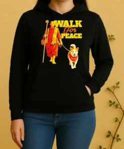 Walk For Peace Walking Monks And Aloka Dog Unisex Hoodie