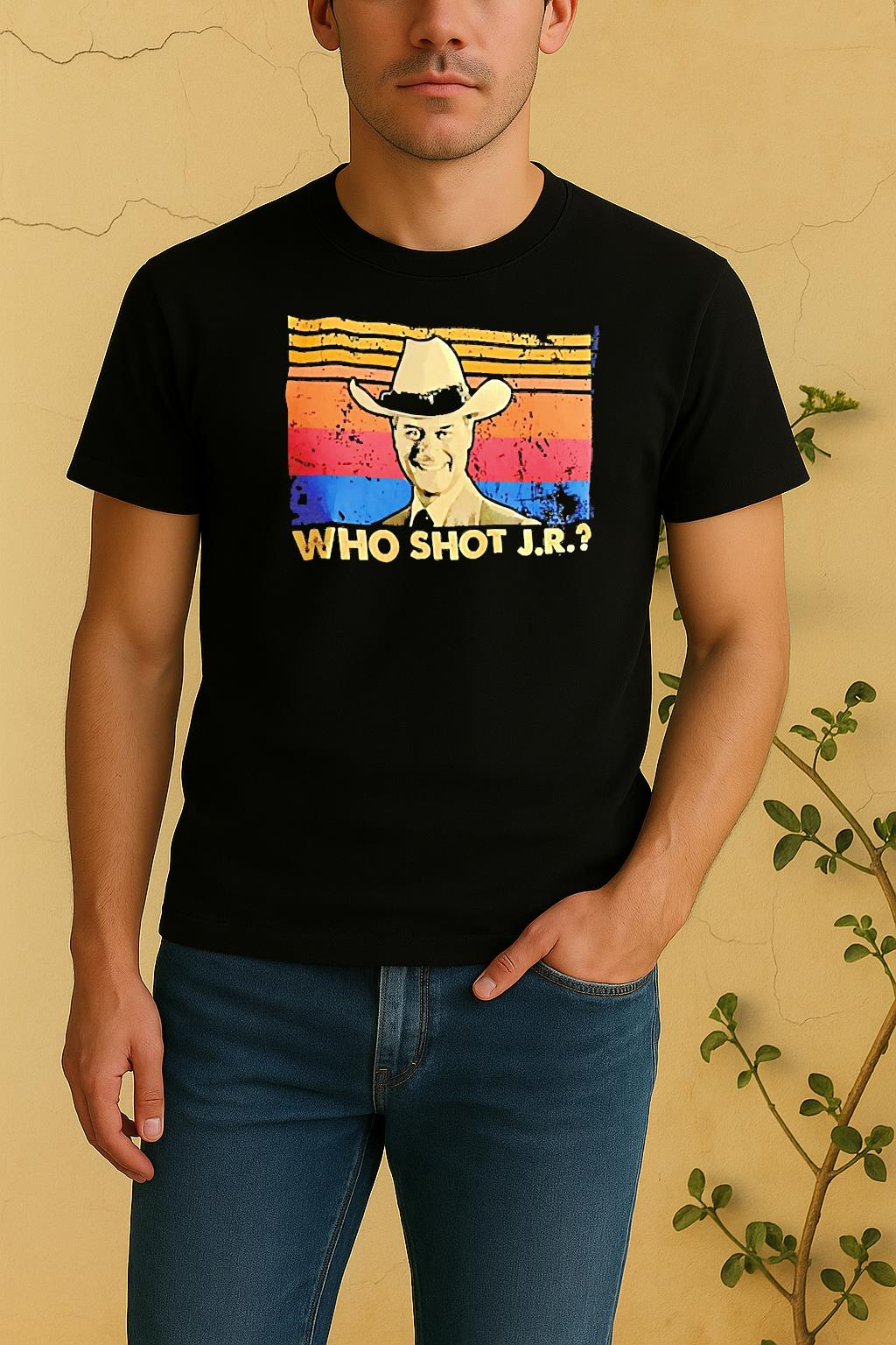 Who Shot Jr Ewing Vintage Shirt by Bino Shirt – Custom Graphic T-Shirt