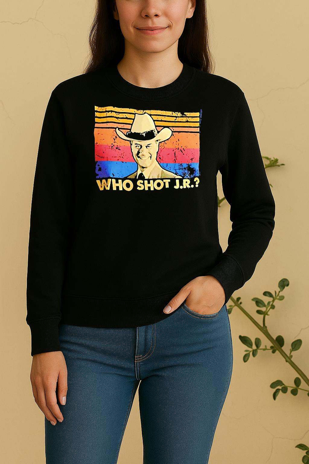 Who Shot Jr Ewing Vintage Sweater