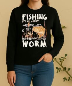 Wiggle Your Worm Fishing Bass Angler Sweater