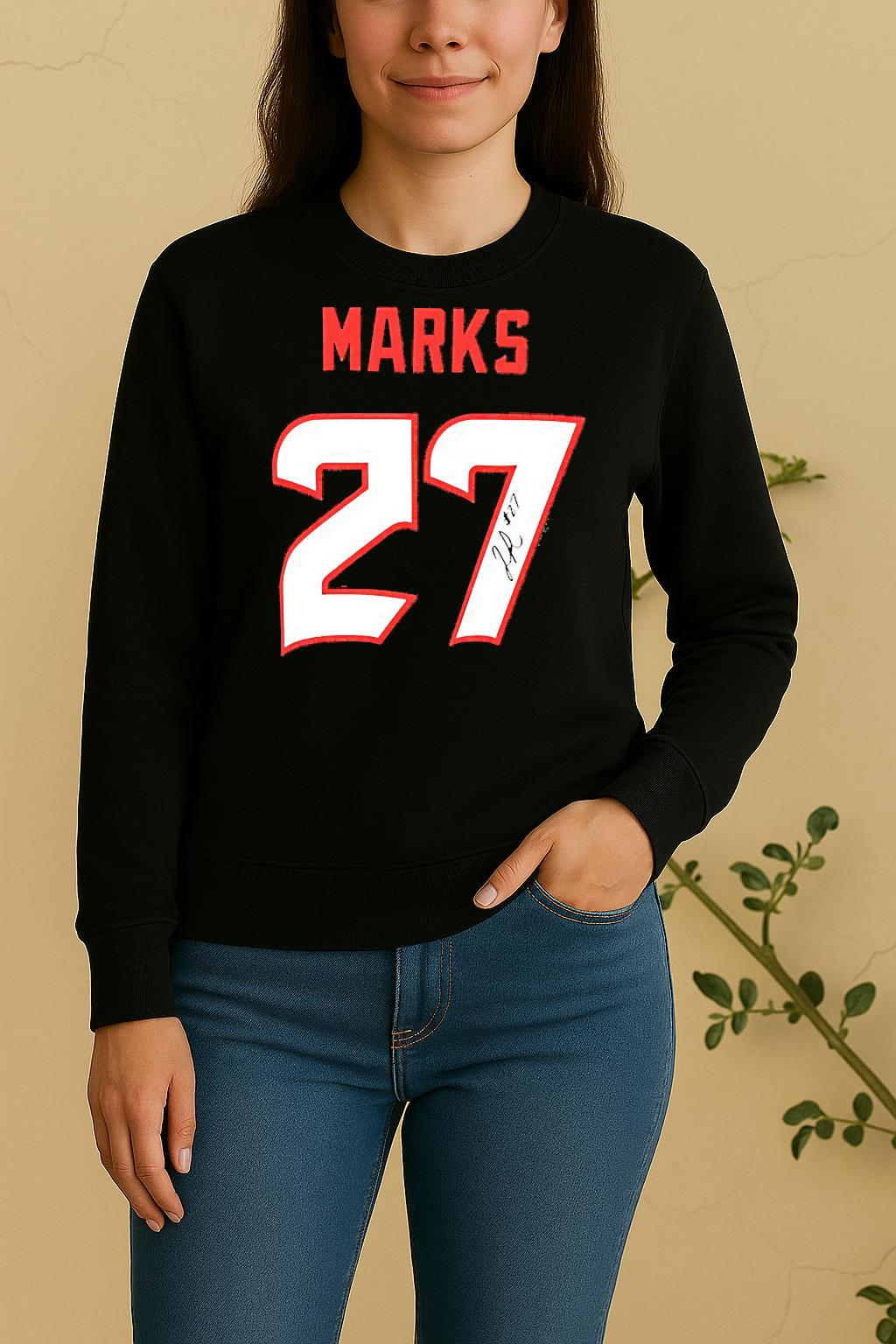 Woody Marks 27 Houston Texans Football Signature Sweater