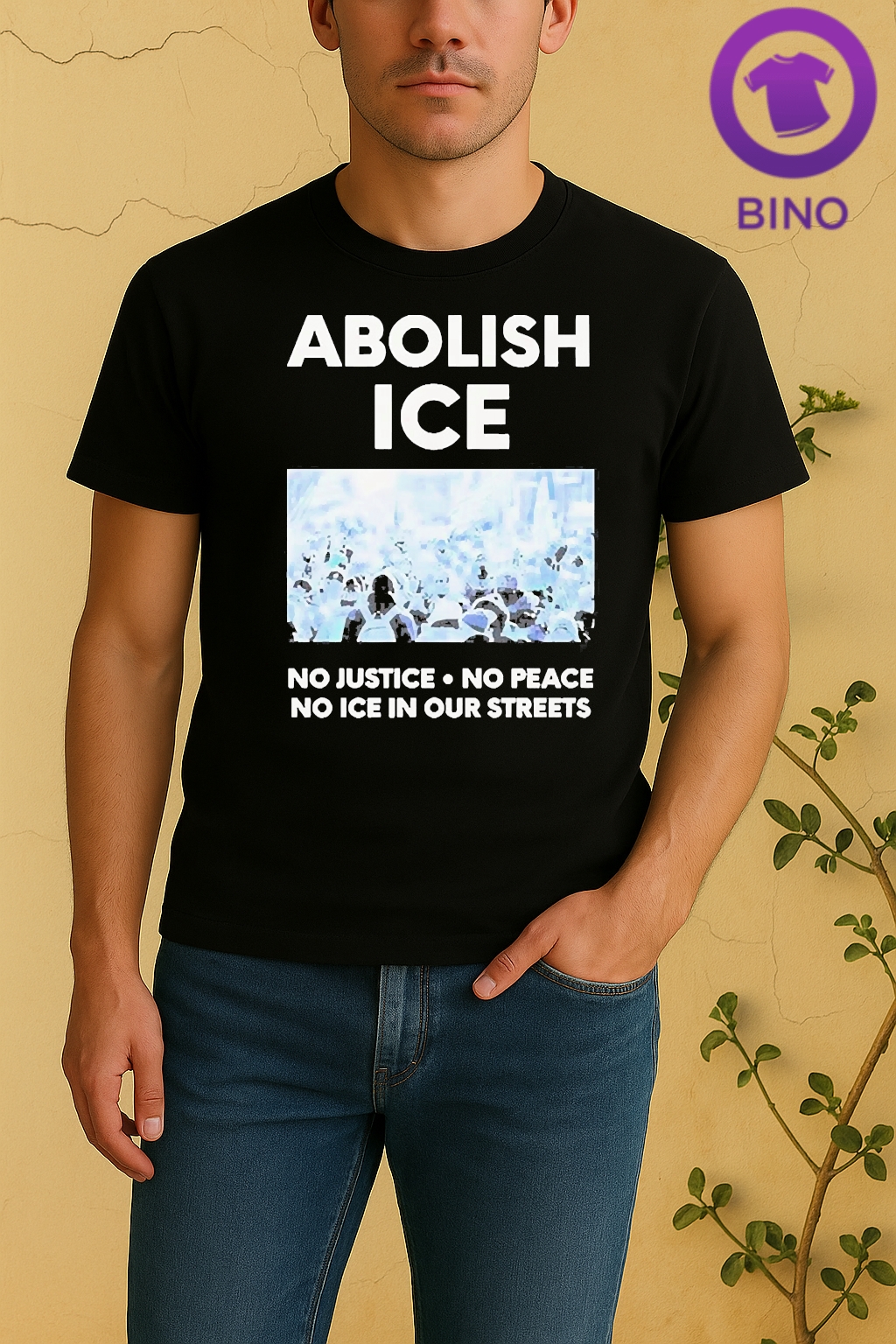 Abolish Ice No Justice No Peace No Ice In Our Streets Shirt by Bino Shirt – Custom Graphic T-Shirt