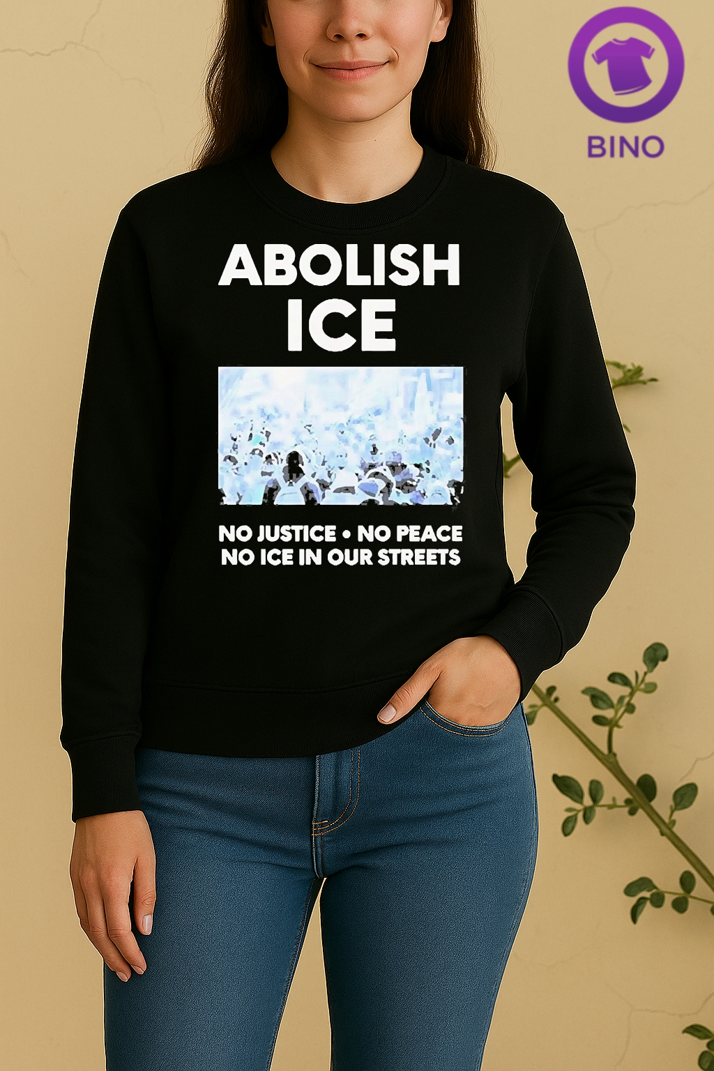 Abolish Ice No Justice No Peace No Ice In Our Streets Sweater