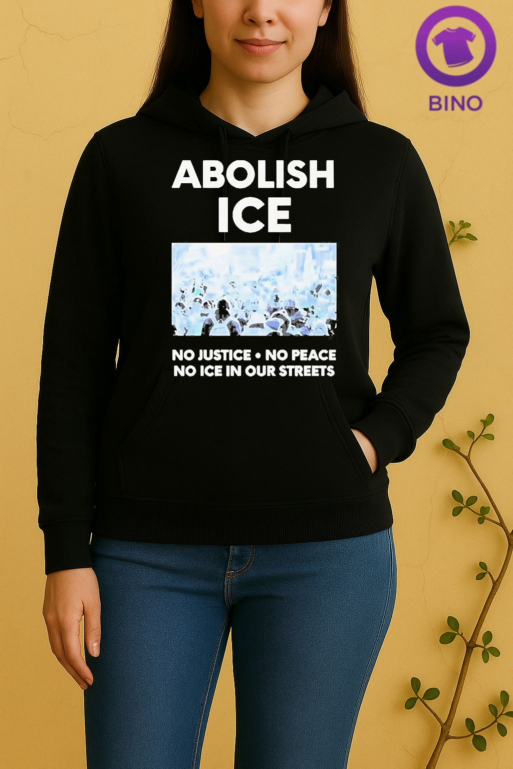 Abolish Ice No Justice No Peace No Ice In Our Streets Unisex Hoodie