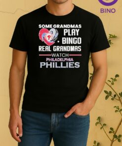 Awesome Philadelphia Phillies Some Grandmas Play Bingo Real Grandmas Watch Diamond Heart Shape Shirt