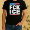 Fck Ice Anti Ice Distressed American Flag Shirt