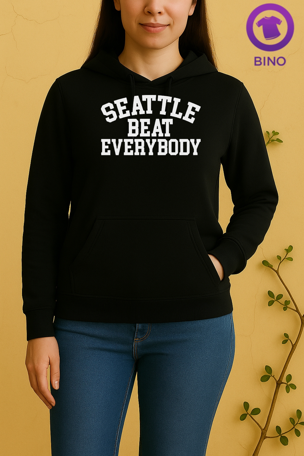 Nice Seattle Beat Everybody Unisex Hoodie