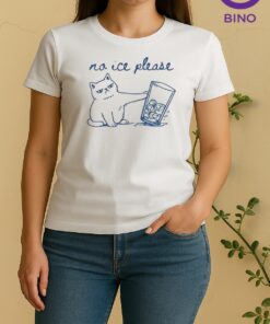 No Ice Please Cute Cat Women Shirt