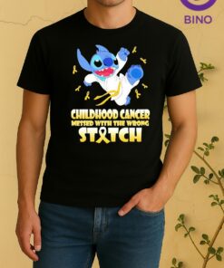 Officials Childhood Cancer Messed With The Wrong Stitch Kung Fu Shirt
