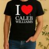 Officials I Love Caleb Williams Heart Chicago Bears Shirt