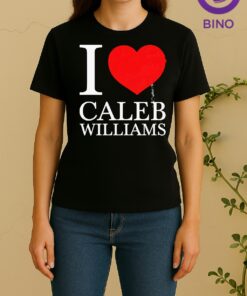 Officials I Love Caleb Williams Heart Chicago Bears Women Shirt