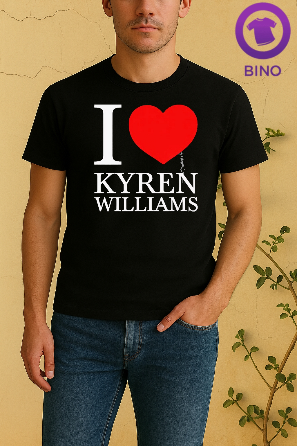 Officials I Love Kyren Williams Heart Los Angeles Rams Shirt by Bino Shirt – Custom Graphic T-Shirt
