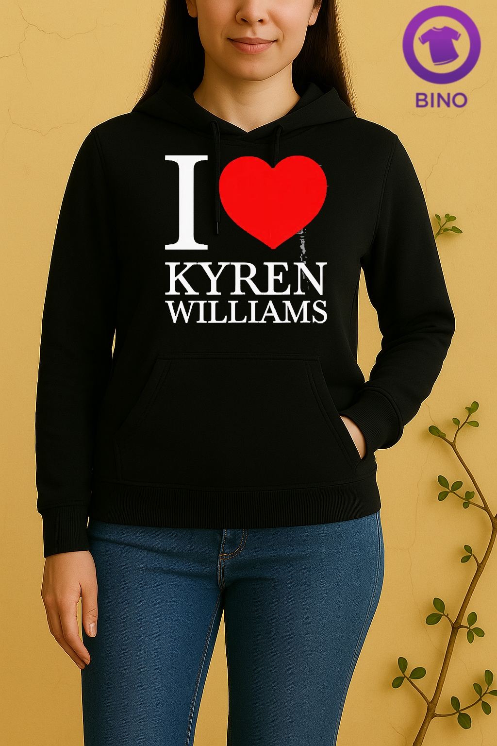 Officials I Love Kyren Williams Heart Los Angeles Rams Unisex Hoodie