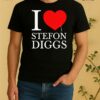 Officials I Love Stefon Diggs Heart New England Patriots Shirt