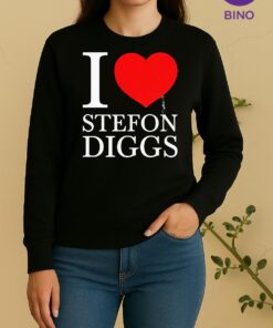 Officials I Love Stefon Diggs Heart New England Patriots Sweater