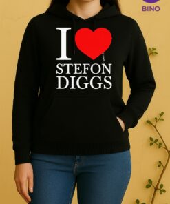 Officials I Love Stefon Diggs Heart New England Patriots Unisex Hoodie