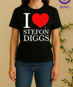 Officials I Love Stefon Diggs Heart New England Patriots Women Shirt