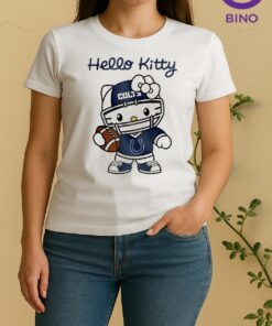 Officials Indianapolis Colts X Hello Kitty Gifts For Fans Women Shirt
