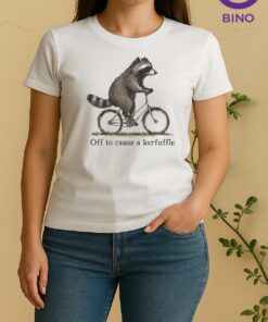 Officials Off To Cause A Kerfuffle Raccoon Graphic Women Shirt