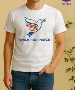 Officials Peace Walk Dove With Olive Branch Message Shirt