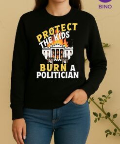 Officials Protect The Kids Burn A Politician Sweater